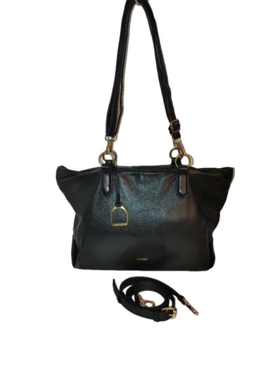 Margot New York Handbags - Margot New York Pebbled Leather Satchel